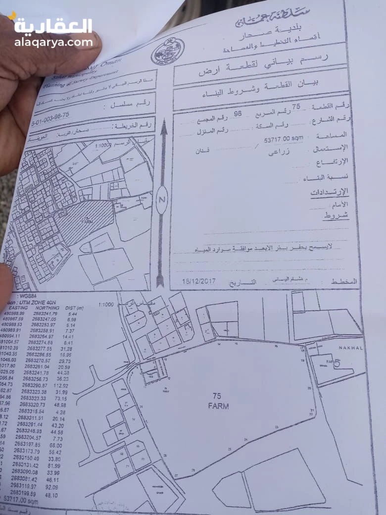 مزرعة للبيع