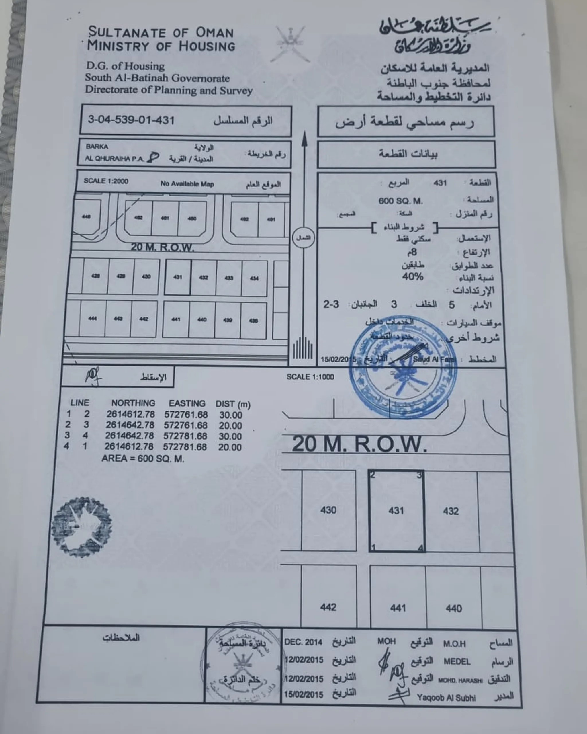 #للبيع 5300 ريال بركاء