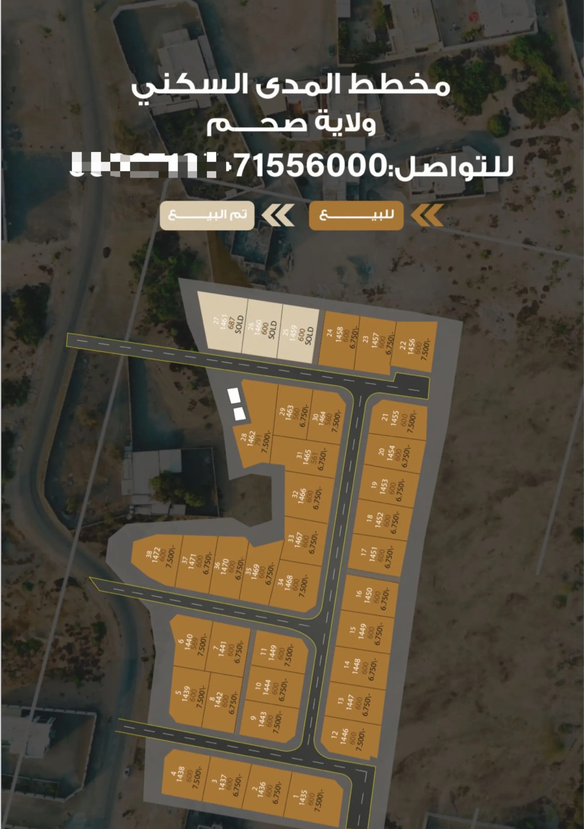 #مخطط المدى السكني ولاية صحم ( أم الجعاريف )