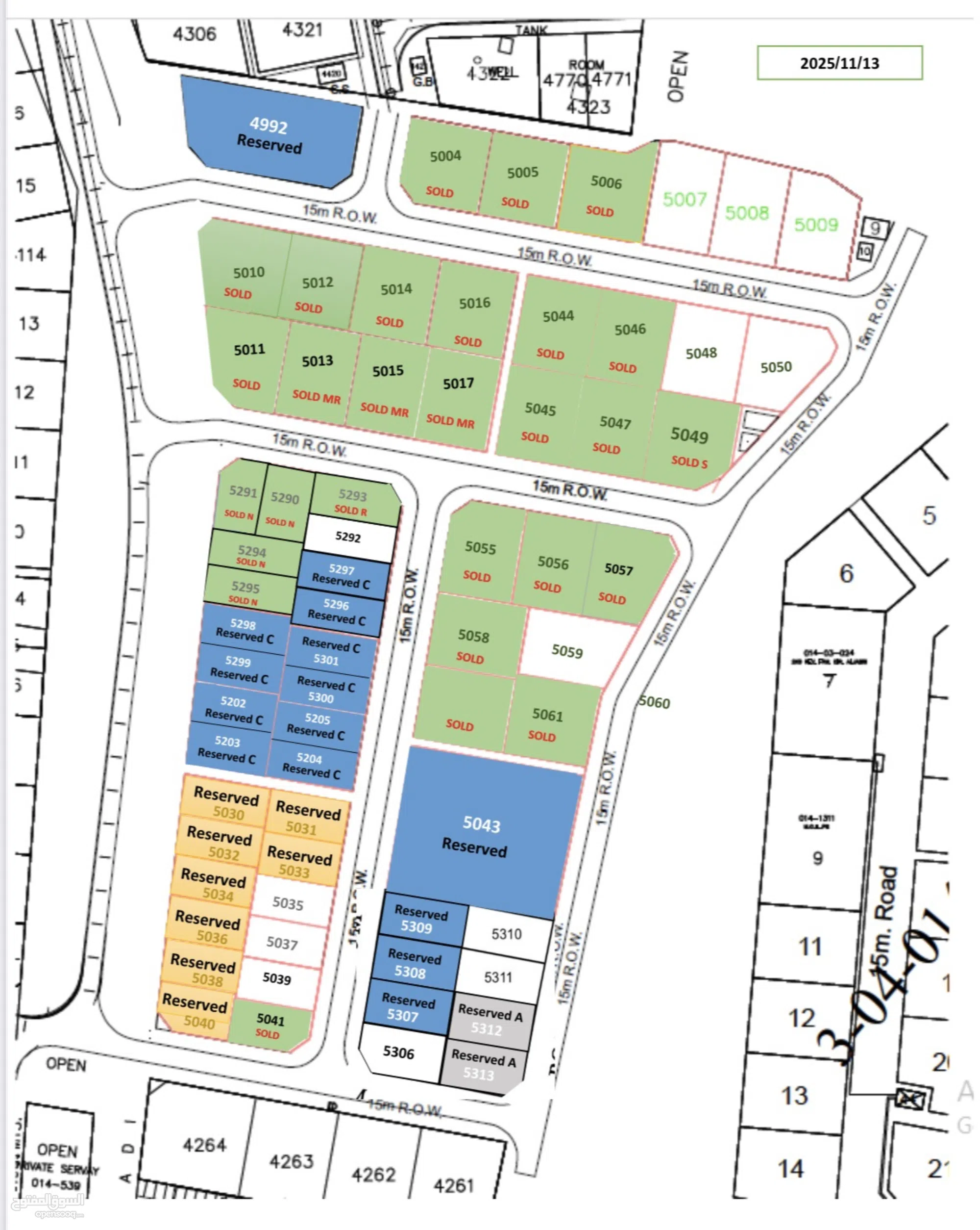 #ارض سكنية 600م خلف محكمة بركاء مباشرة *مخطط النخبة :بركاء (الهرم شمال)