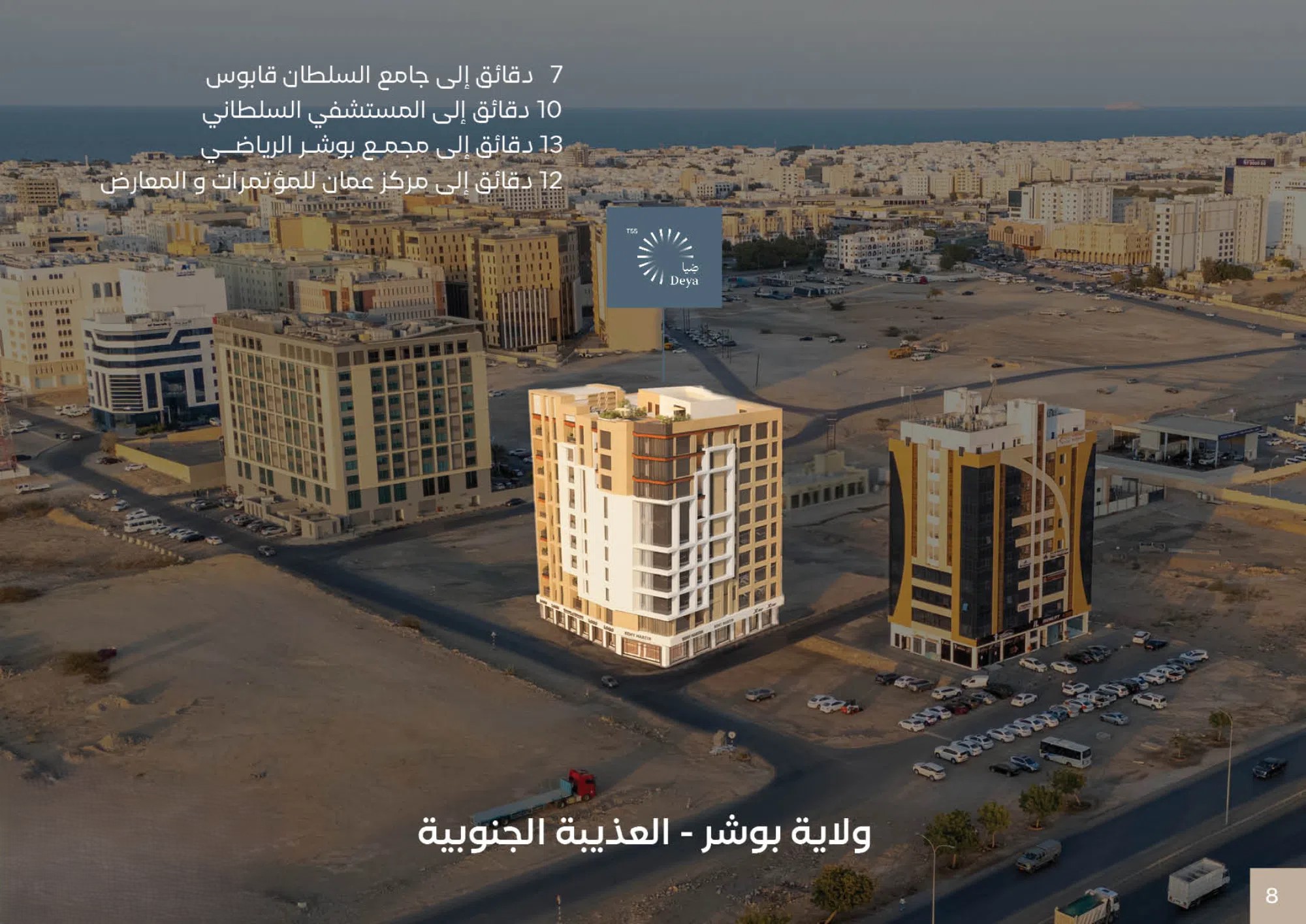 #محل للبيع في مشروع تثمير ⁦⁦55⁩⁩ - مسقط ( العذيبة ) - نسبة الإنجاز ⁦⁦2⁩⁩% - التسليم ⁦⁦2028⁩⁩